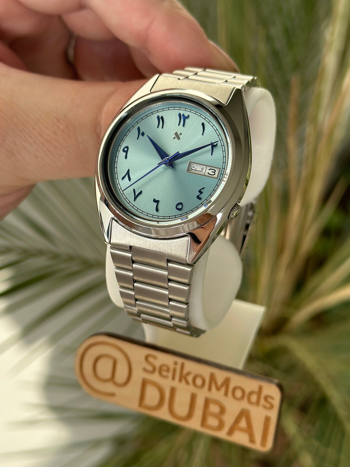 SNXS Ice Blue Arabic Dial 37mm