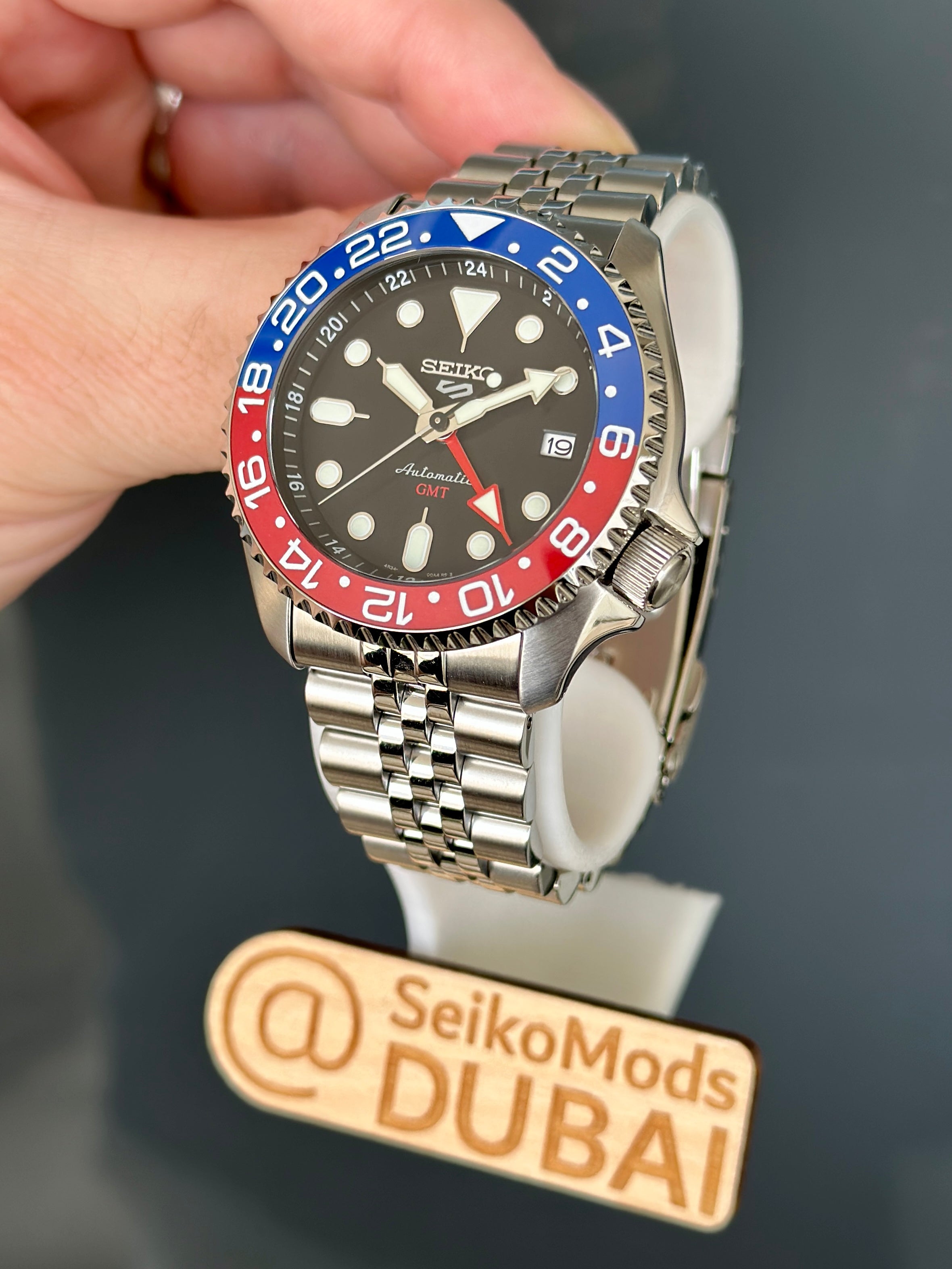Mod Seiko Skx007 Gmt Bezel Seiko SSK001 PEPSI GMT – SVK Watches