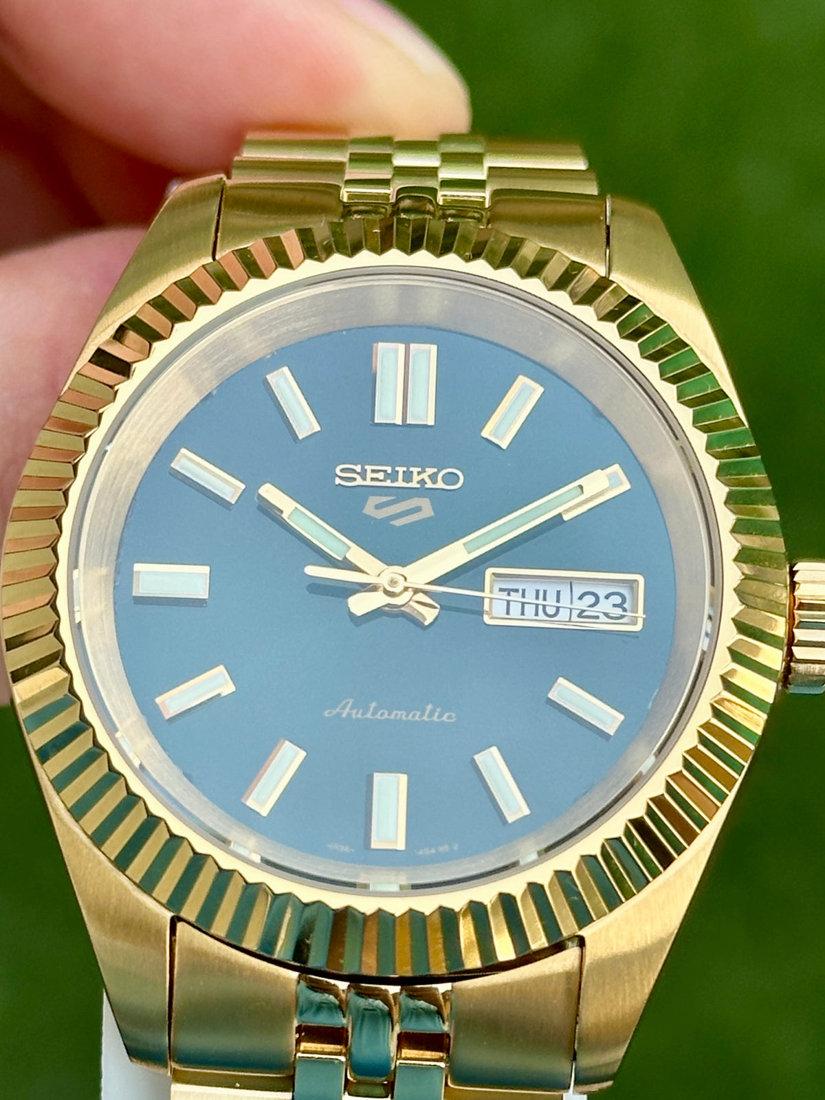Seiko SRPL57 Green & Gold Datejust 40mm (Refurbished)