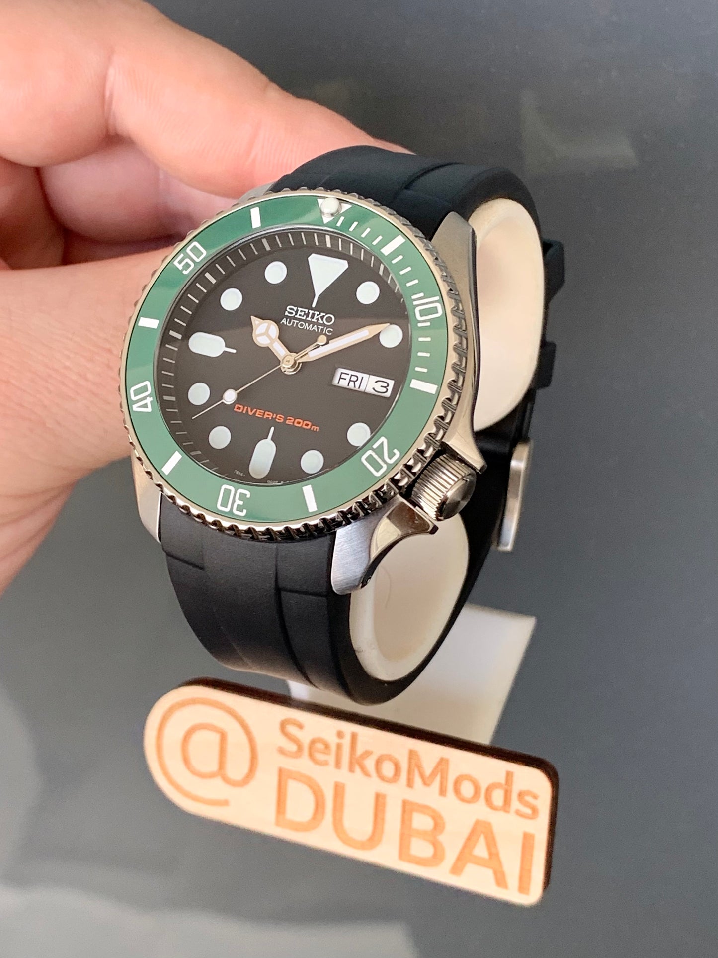SKX007 Kermit on Rubber (Built to Order)