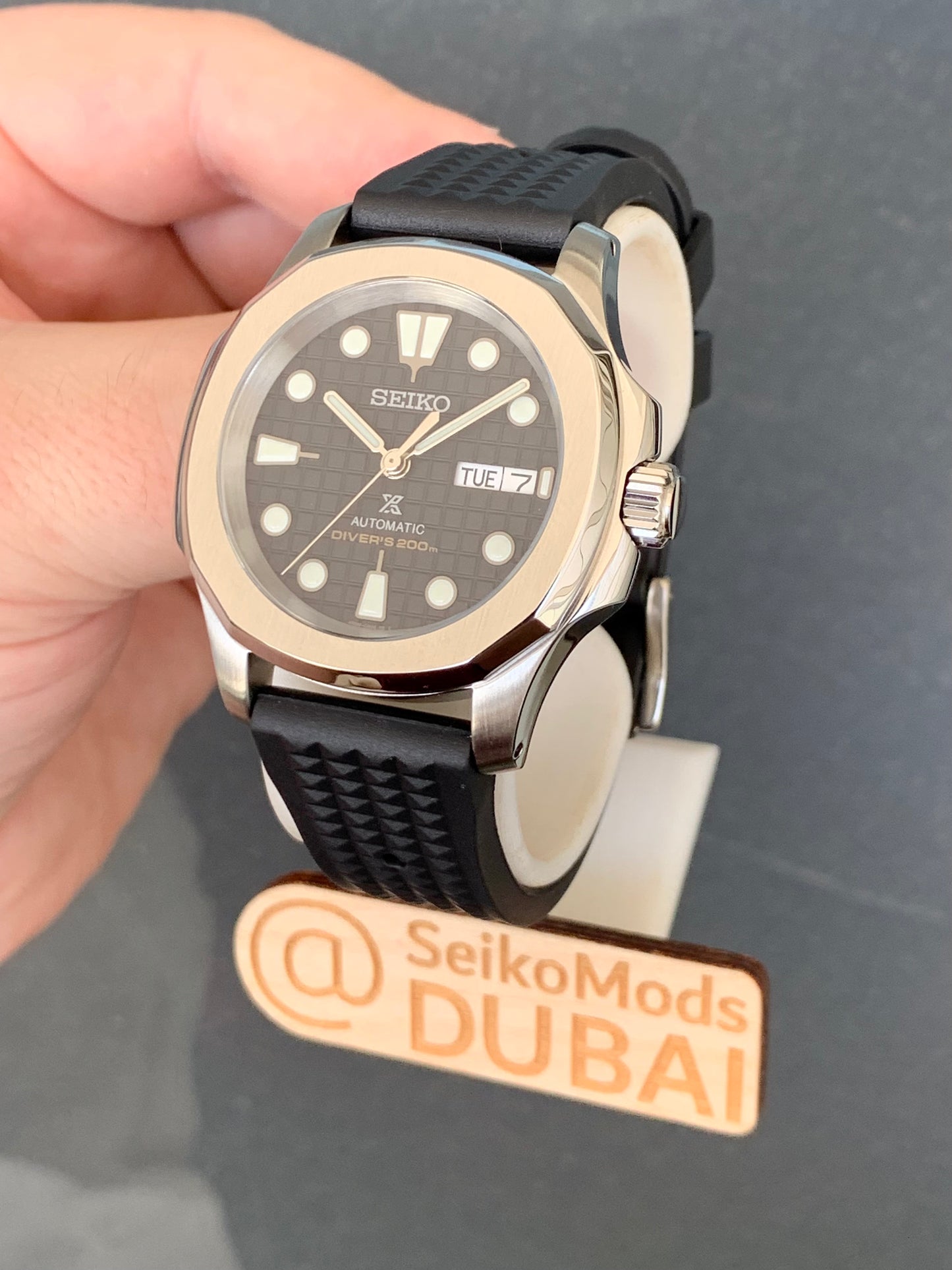 Seiko-Naut Black Dial (Built to Order)