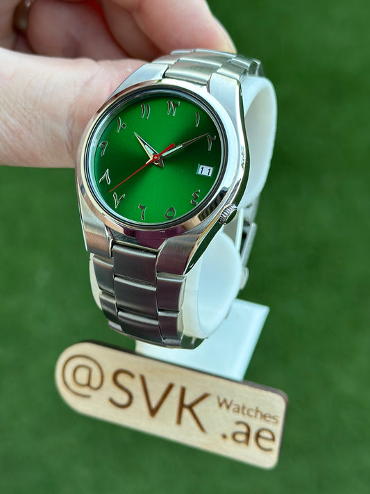 Seiko SNK Green Arabic Dial 37mm
