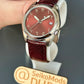 Seiko Deep Red Arabic Dial 37mm