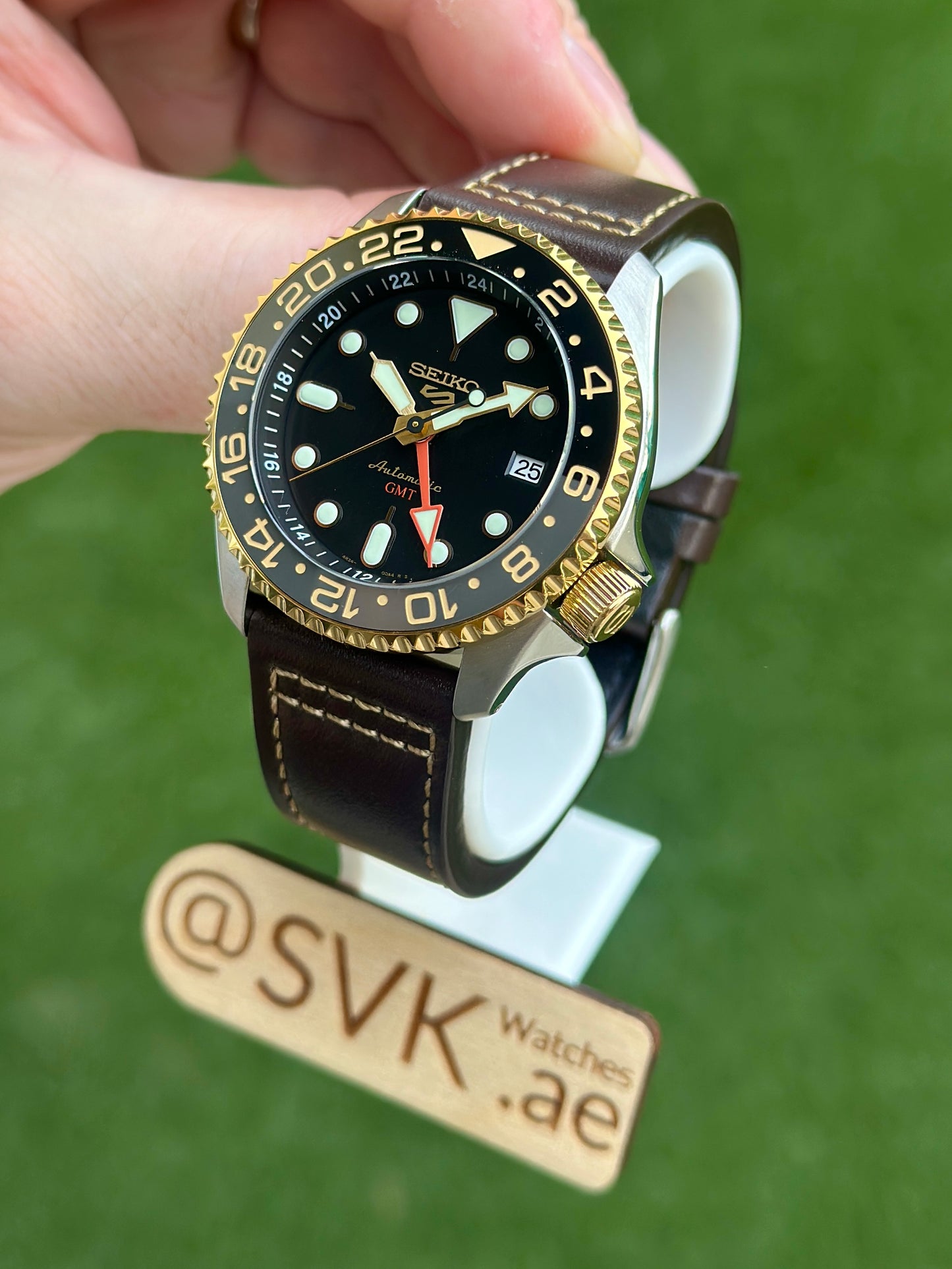 Seiko SSK036 Guinness Two-Tone GMT Mod