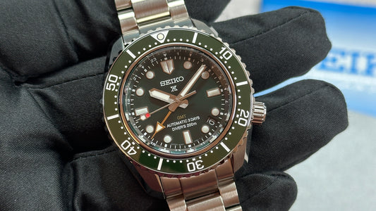 Seiko SPB381J1 Prospex GMT Green Dial