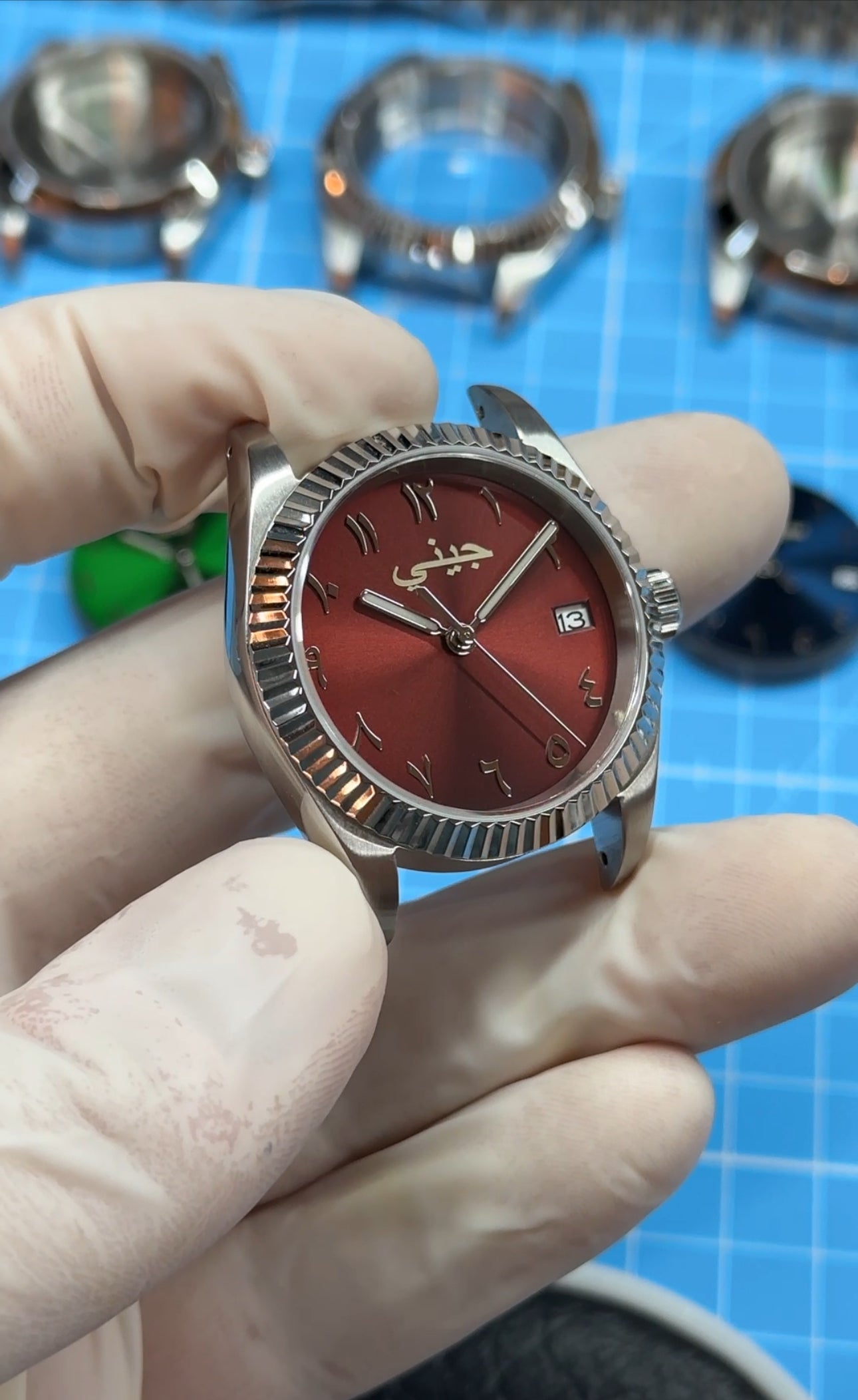 SVK Custom Arabic Dial Watch Engraving in Dubai