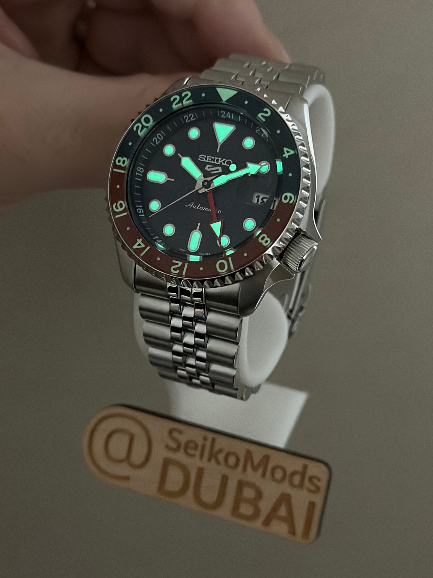 SSK003 Vintage Pepsi Mod (Lumed Bezel)