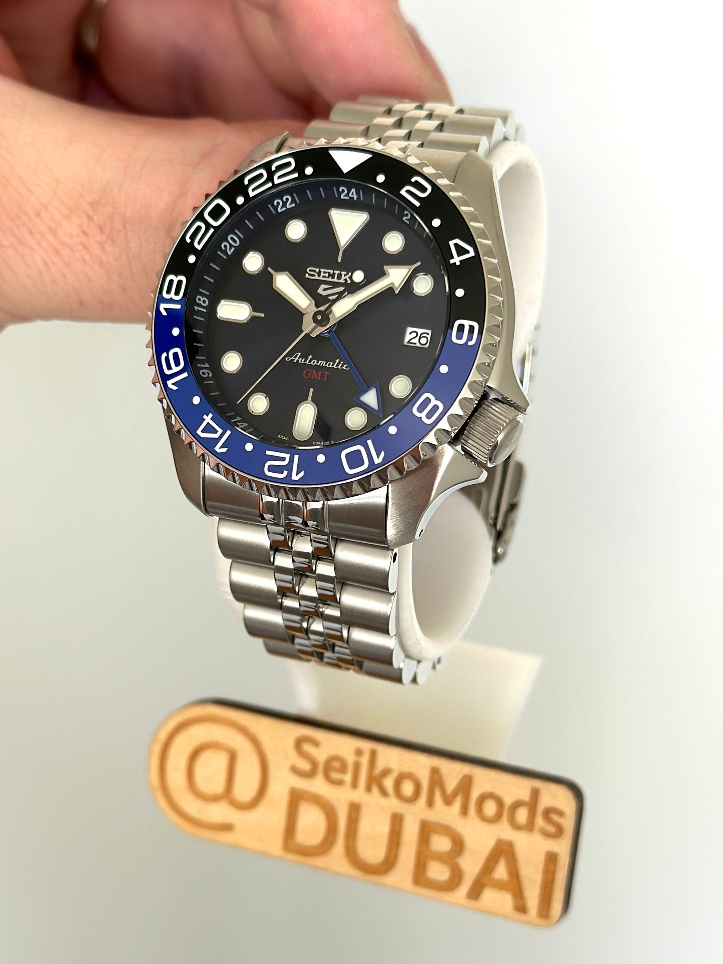 Seiko SSK003 BATMAN GMT (Domed Sapphire)