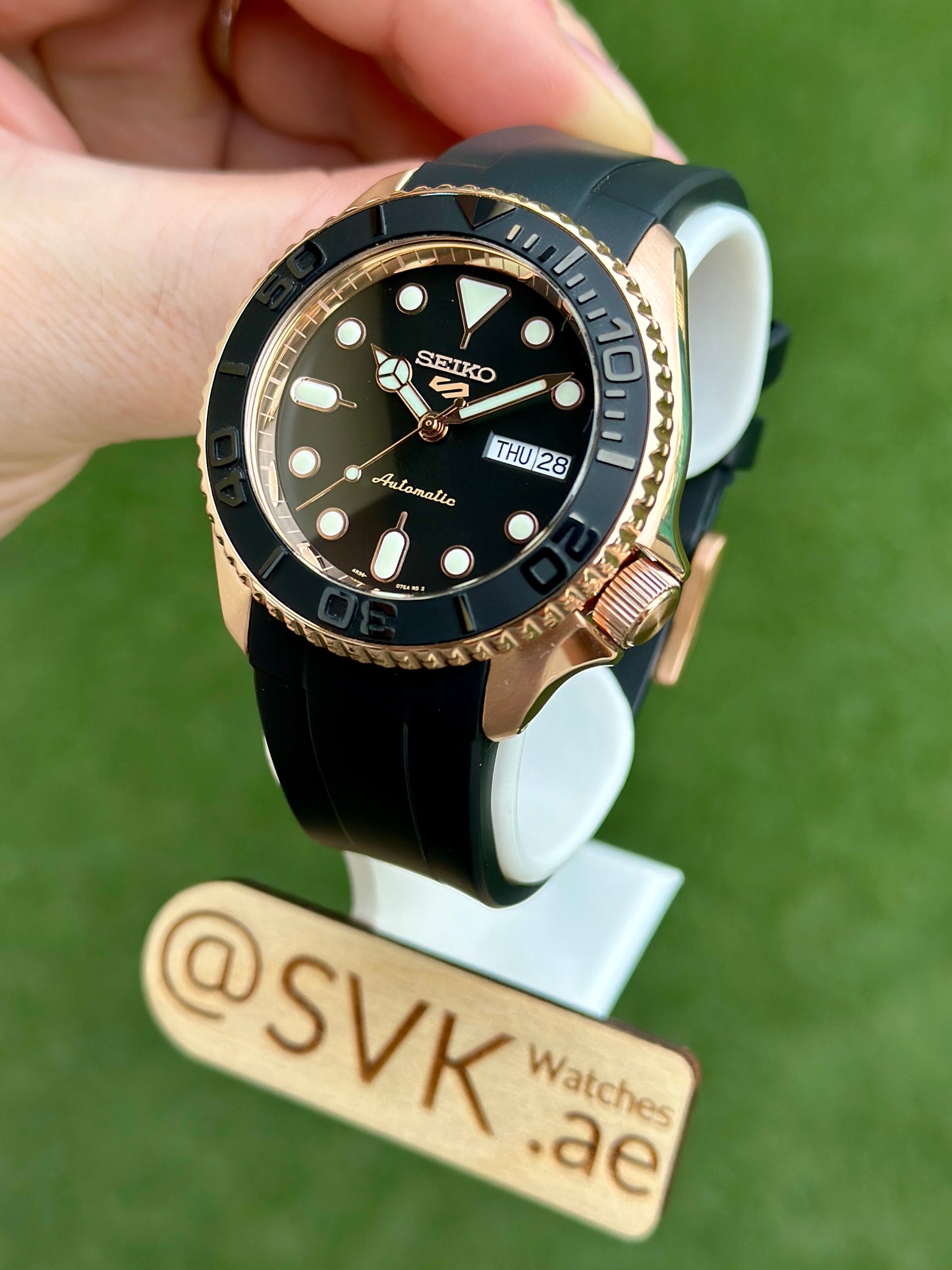 Seiko SRPD76 YM Rose Gold Mod
