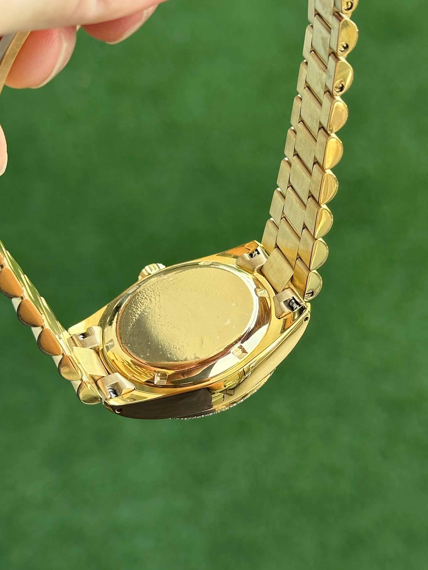 Custom Gold Arabic Datejust 36mm (1.4ct Real Diamond Bezel)