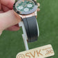 Seiko SSB481 Green & Rose Gold Daytona on Rubber (Pre-Order)