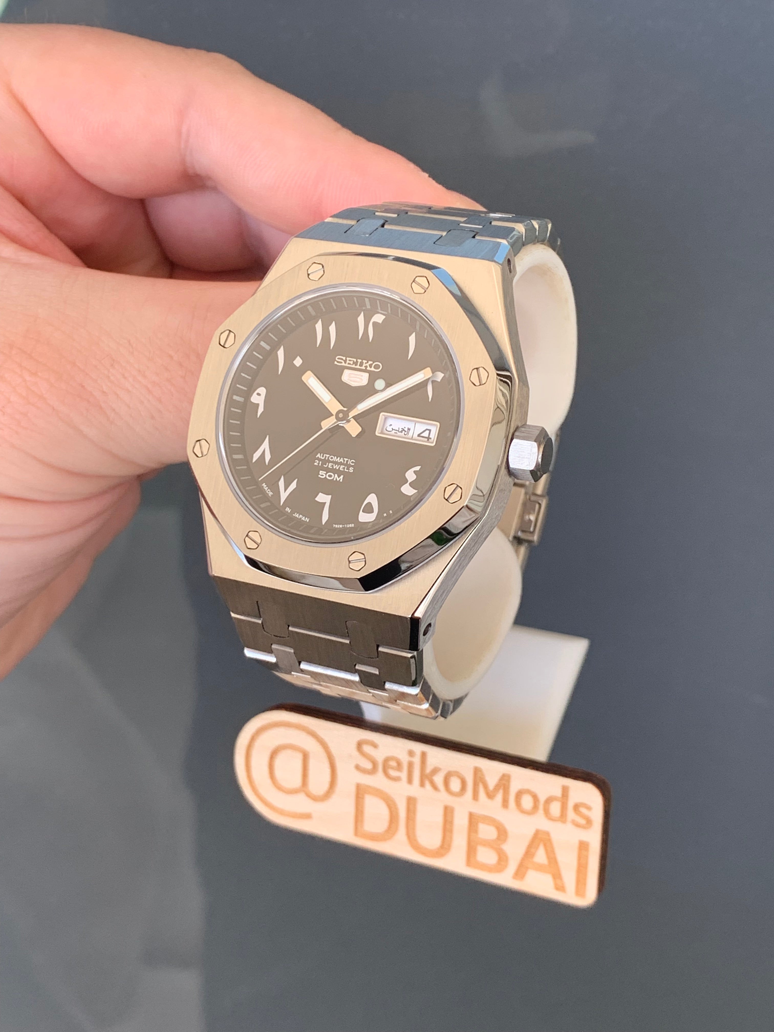 SNKP21 Seiko Oak Arabic 7S26 Built to Order SVK Watches